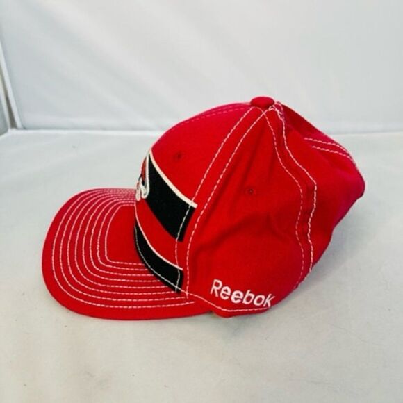 2002 Vintage Reebok NFL Atlanta Falcons Stretch Fit Official Hat Cap Red S/M Exc - Picture 3 of 7
